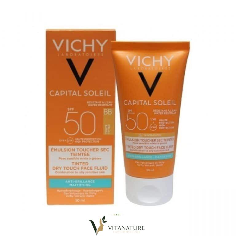 Capital Soleil Bb Emulsion Toucher Sec Teintée Spf 50