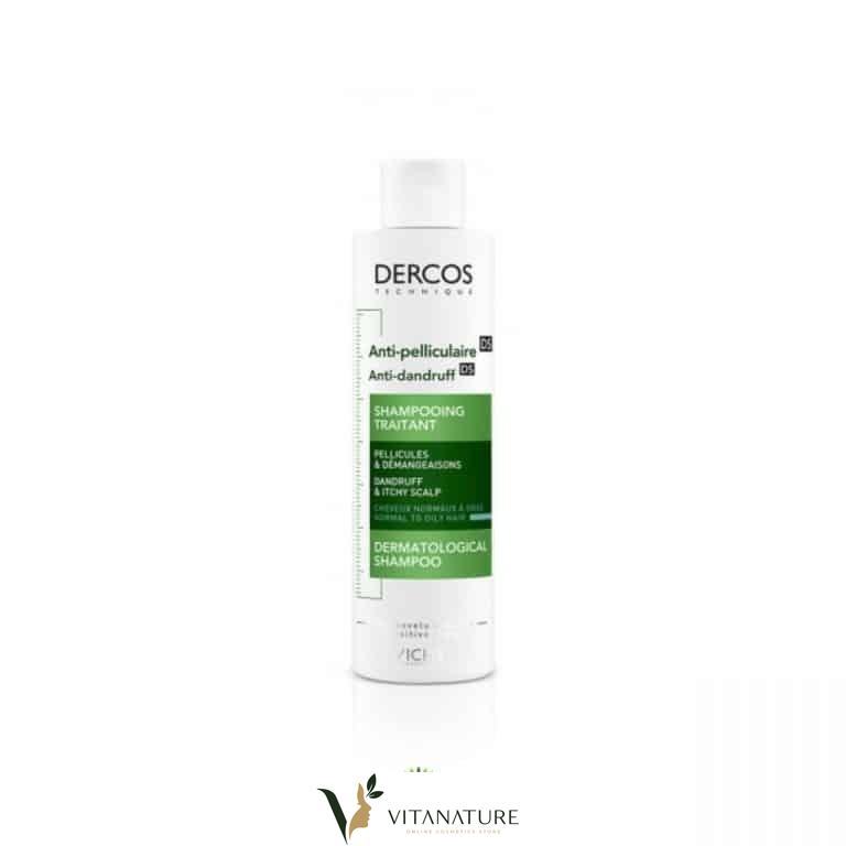 Vichy Dercos Shampoing Anti Pelliculaire Cheveux Normaux A Gras 200Ml
