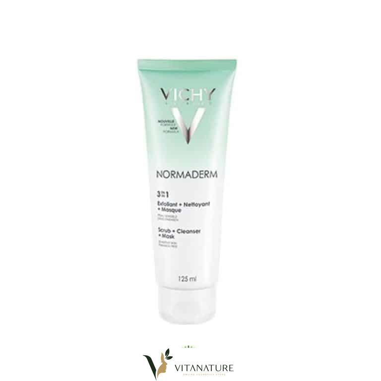 Normaderm 3 En 1 Exfoliant+Nettoyant+Masque – 125Ml