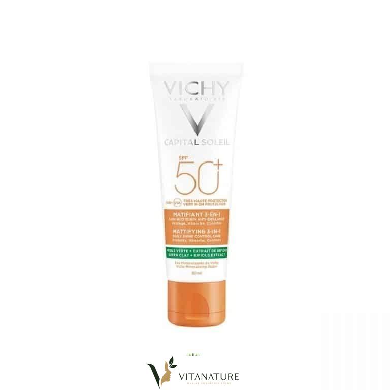 CAPITAL SOLEIL Matifiant 3-en-1 SPF 50+