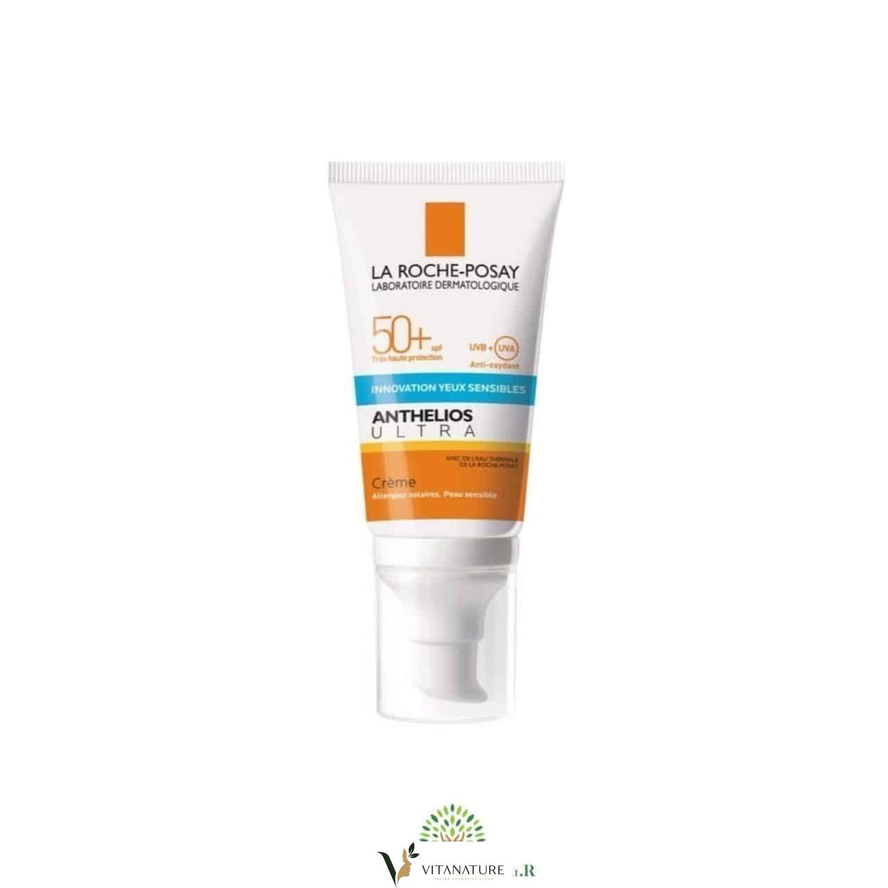 Anthelios Crème Solaire Visage Hydratante Ultra Protection Avec Parfum Spf50+ 50 Ml