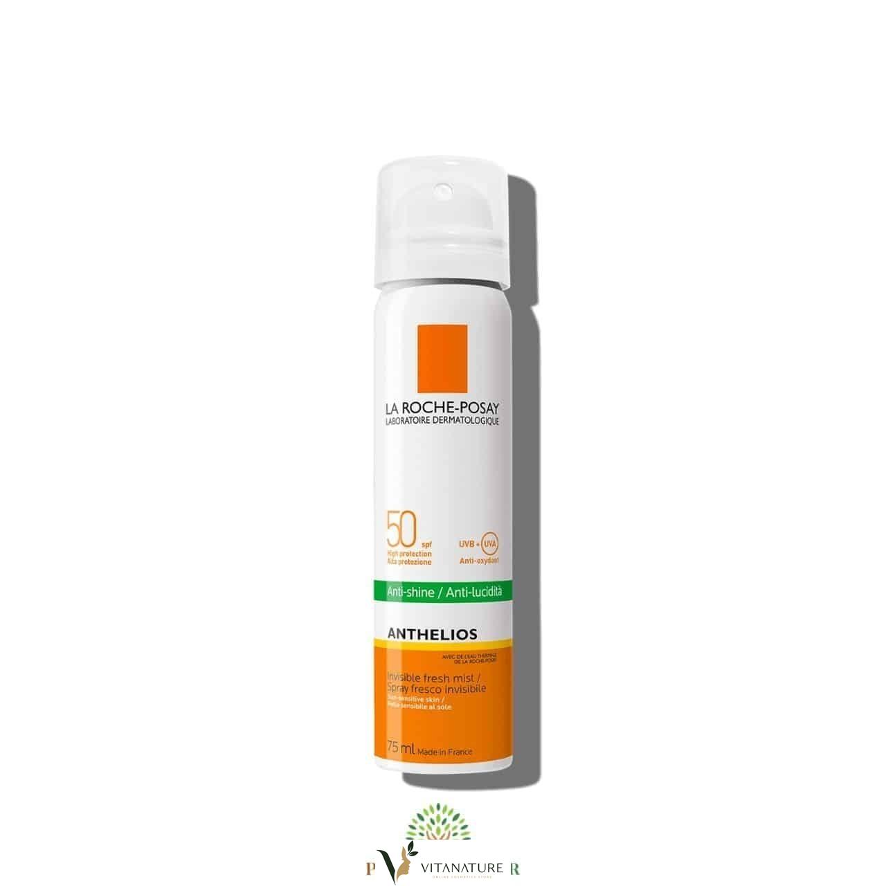 La Roche Posay Anthelios Crème Solaire Visage En Brume Anti-Brillance Spf50 75Ml