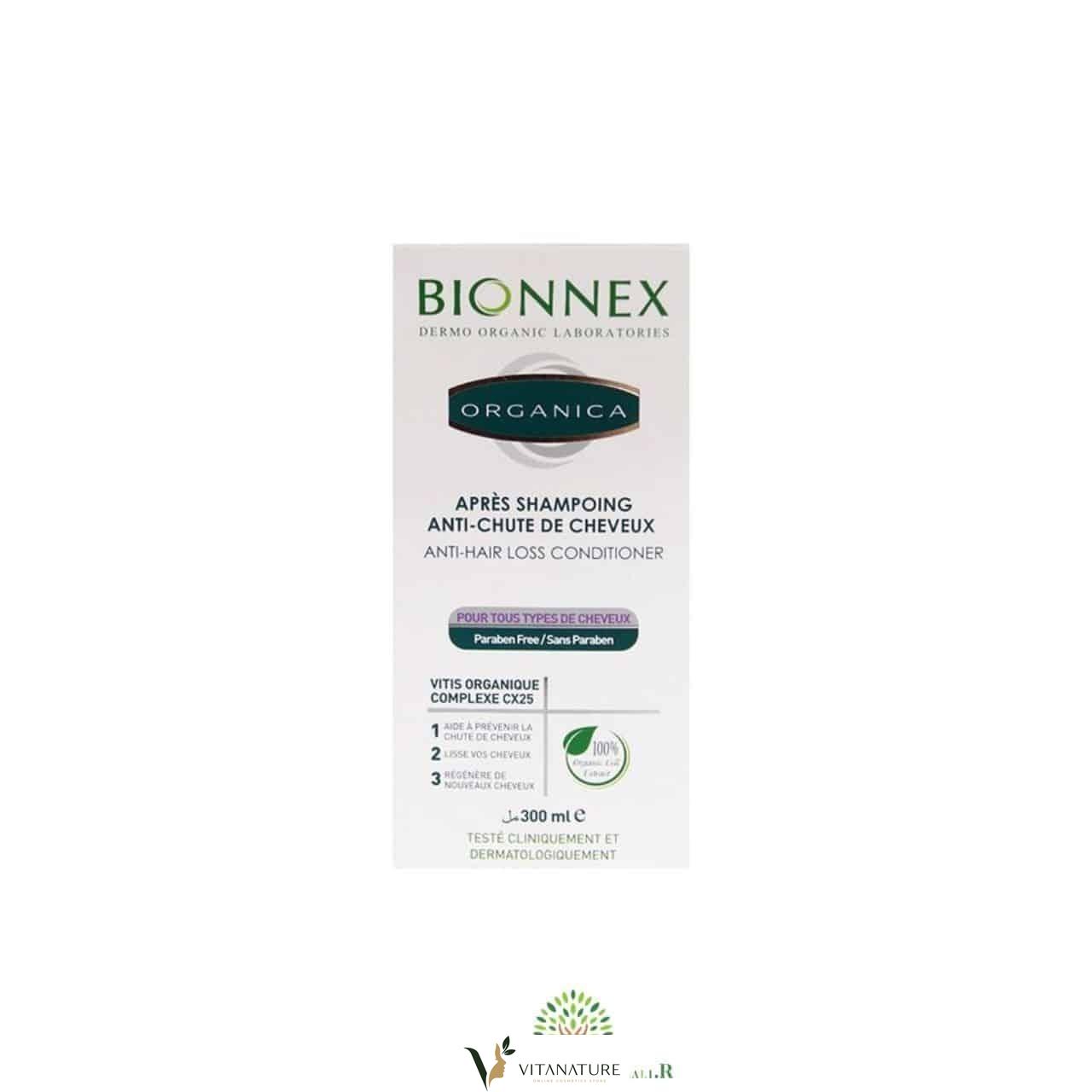 Bionnex Organica Après Shampoing Anti-Chute Tous Types De Cheveux 300 Ml