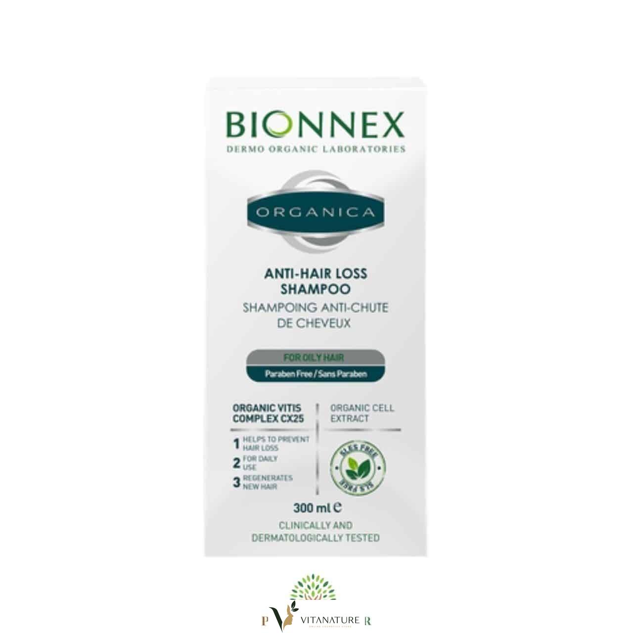Bionnex Organica Shampooing Anti-Chute Cheveux Gras 300Ml