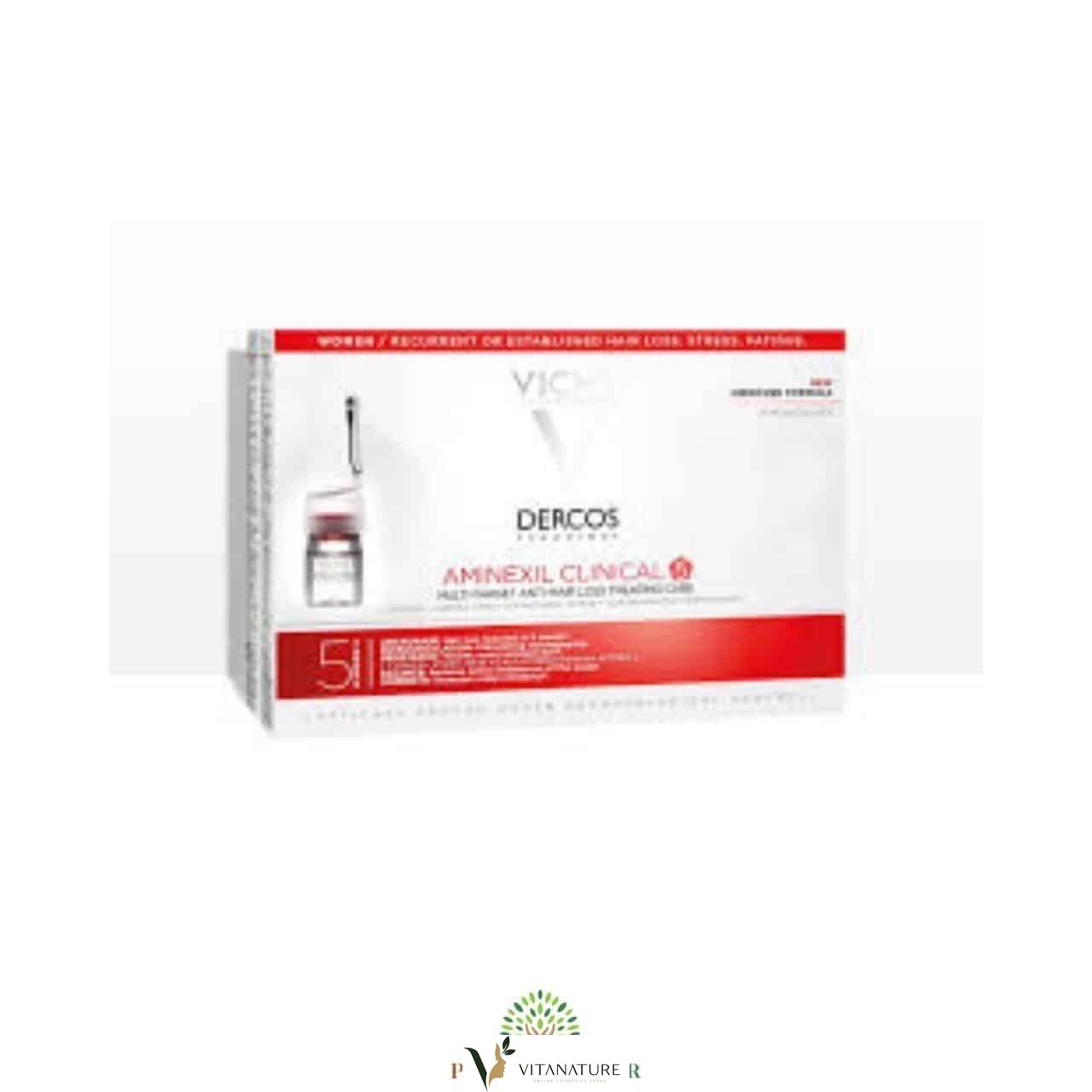 Dercos Traitement Aminexil Clinical 5 Femme Anti-Chute – 21X6Ml
