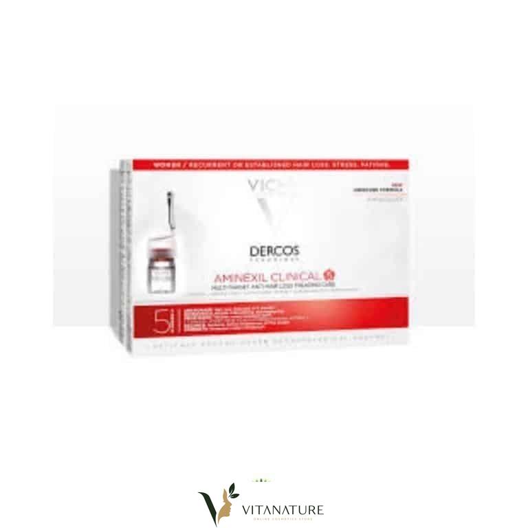 Dercos Traitement Aminexil Clinical 5 Femme Anti-Chute – 21X6Ml
