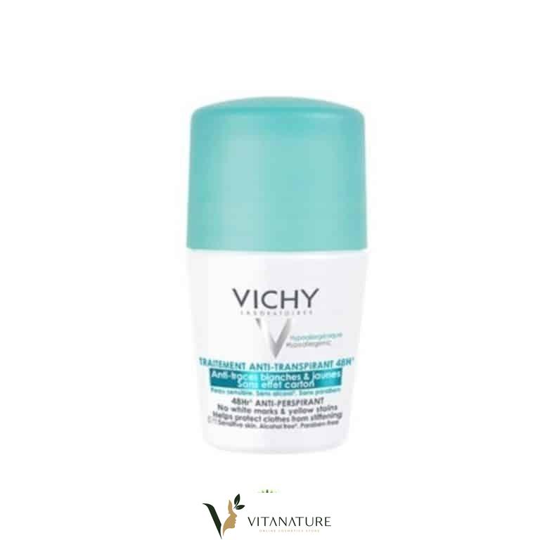 Deodorant Anti-Transpirant 48H Anti-Traces Jaunes Et Blanches – Bille – 50Ml