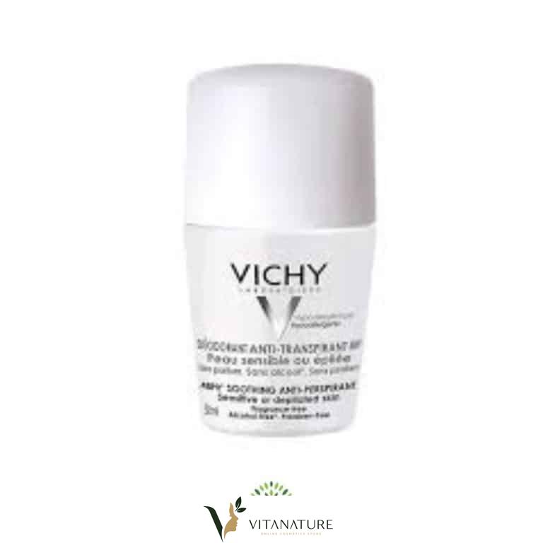 Vichy deodorant anti transpirant 48h peau sensible ou épilée