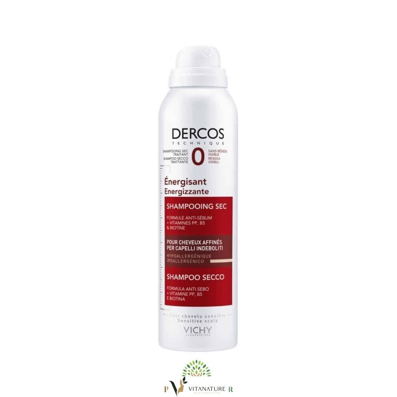 Vichy Dercos Shampooing Sec Énergisant 150 ml