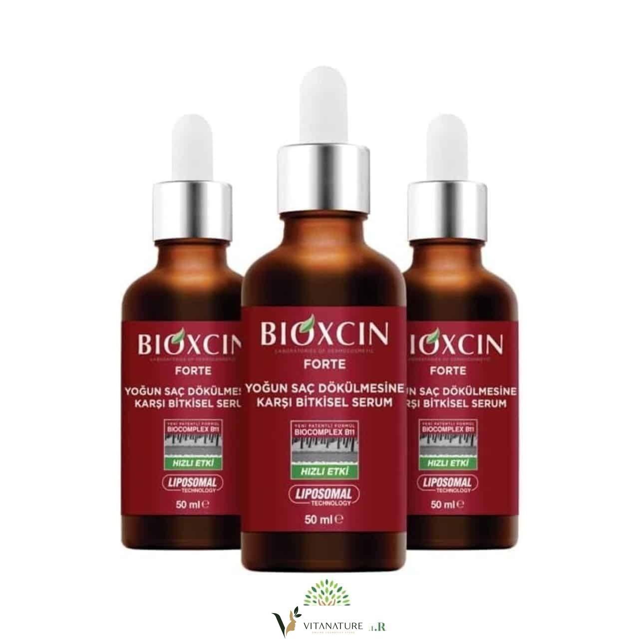 Bioxcin Forte Herbal Sérum anti-chute de cheveux 3 x 50 ml