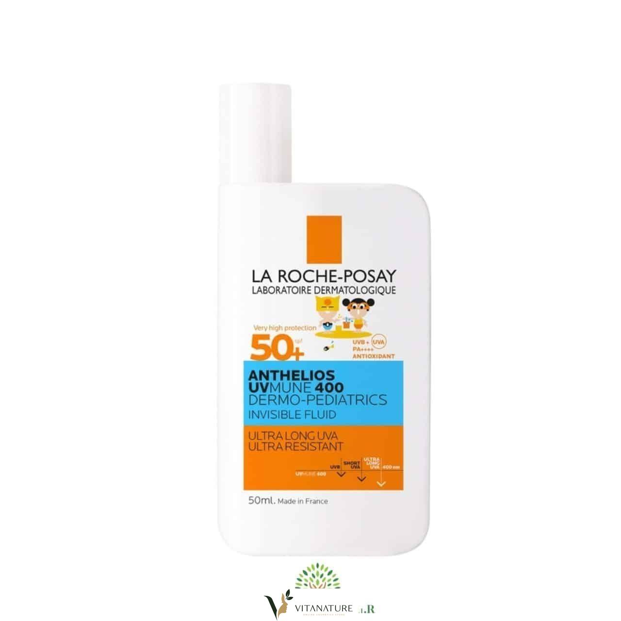 La Roche-Posay Anthelios UVMune 400 Dermo-Pediatrics Kids Ultra Light Invinsible Fluid SPF 50+ 50ml