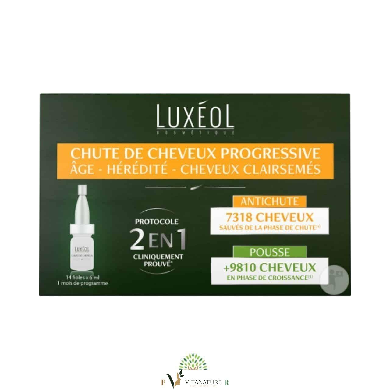 Chute de De Cheveux Progressive 2-En-1 Âge-Hérédité-Cheveux Clairsemés Fioles 14x6ml